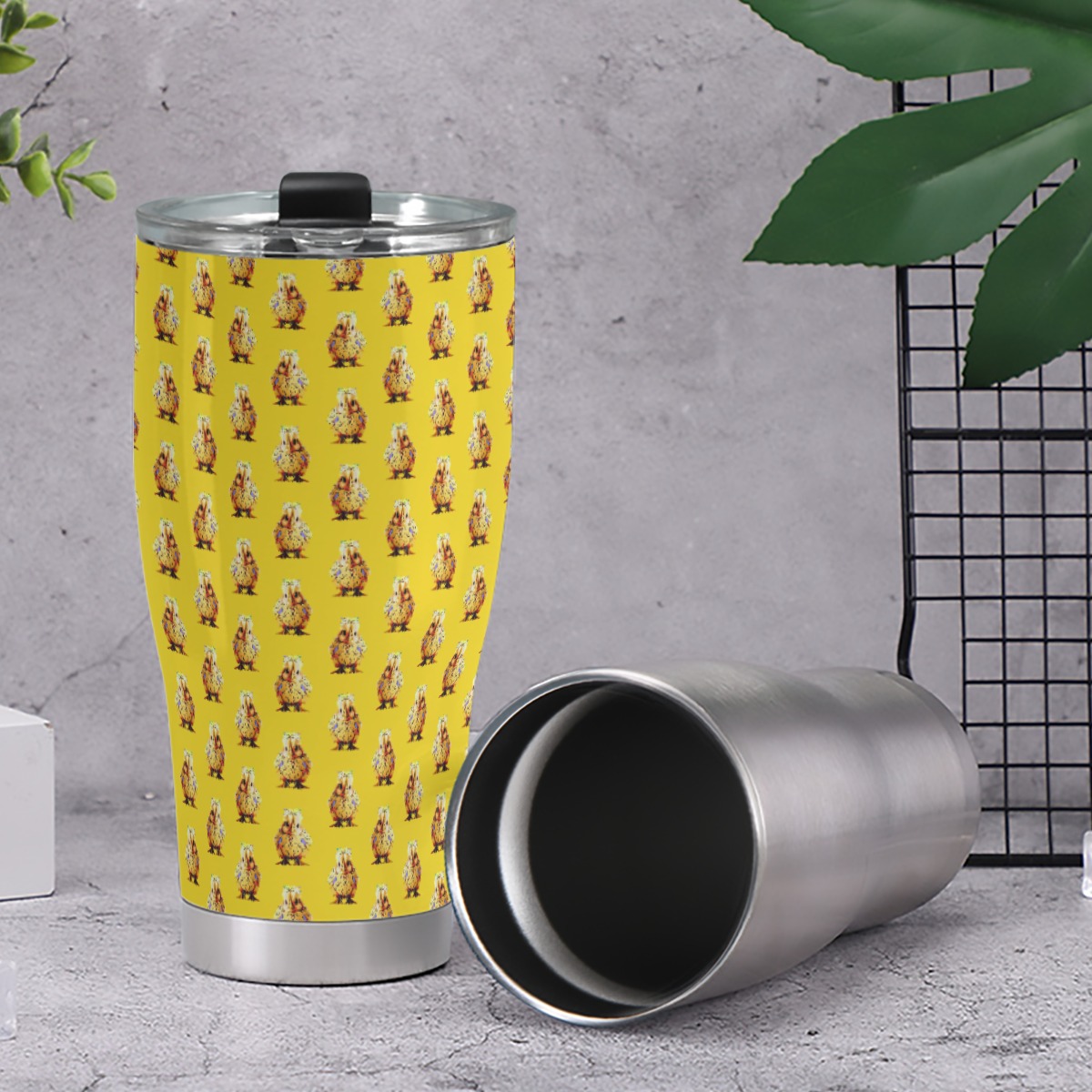 887ml Cone Travel Mug – Grumpy Chick